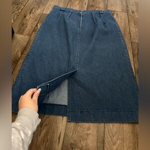 Blue Denim Skirt Size L